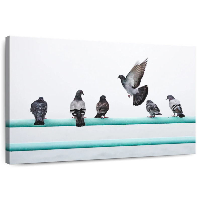 Crowle Pigeons on Pole, H 8 po x l 12 po