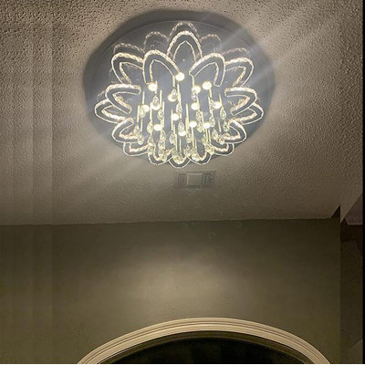 Lustre empire à DEL à intensité variable Dhamender Salon 3000K-6000K