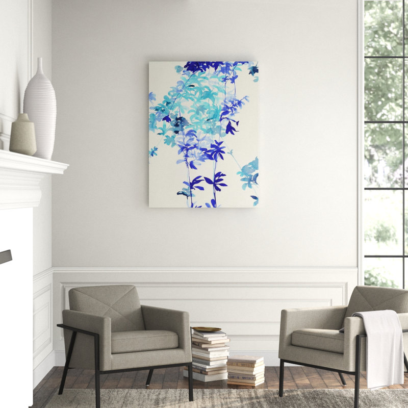 Floral I Print by Susan Hable, Image Brush Gel, 48" H x 36" W 