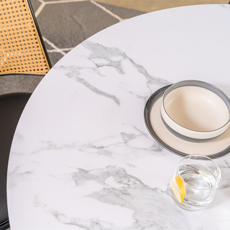 Celsina Round Metal Base Dining Table