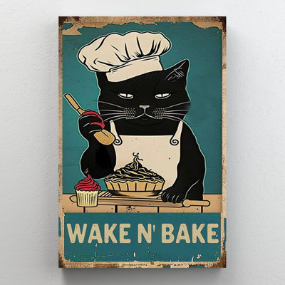 «Wake N Bake», reproduction d'art rectangulaire sur toile, pièce 1