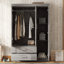 Armoire à miroir 3 portes (gris)