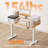 55" Electric Standing Desk With Drawers, Height Adjustable Desk With Retractable Storage Shelf, Stand Up Home Office Computer Table-117495711-117495710