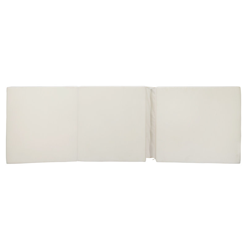 / Chaise Lounge Cushion - Three Folds Design. To Harsh Weather, Foam Lined. 27.63"W X 76.48"D 3.91"H, Cream  Three Folds . Water-, Comfortable Cover For Simple Spill Cleanup.