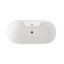 Baignoire de 67 pouces en blanc brillant avec garniture-105506259
