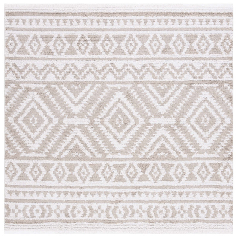 Belniak Performance Geometric Rug, Square 6'4"