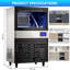 Machine à glaçons commerciale en acier inoxydable 110 lb / 24 H avec rangement de 27 lb, panneau de commande ACL et nettoyage automatique - parfait pour le restaurant, le bar, le café