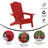 Ayleah Commercial Grade All-Weather Adirondack Chair with Swiveling Cupholder-1178522247