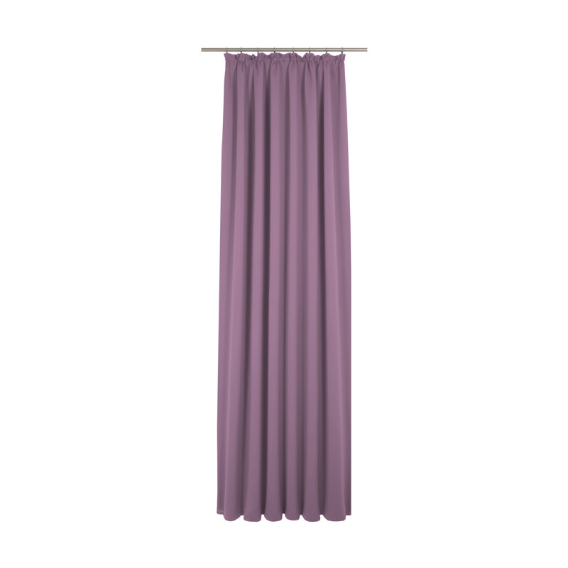 Marybel Room Darkening Single Curtain Panel, 132W x 225D cm, Lilac