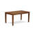 7 Piece Kitchen Table & Chairs Set Consist of a Rectangle Dining Room Table and 6 Firebrick Red Faux Leather Upholstered Chairs, 36x60 Inch, Mahogany-733579632-784258998-784258993