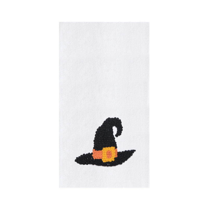 Torchon Witch Hat 100% coton brodé
