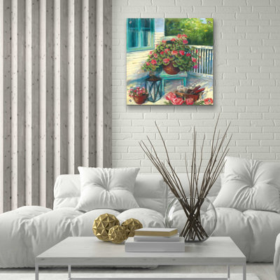 «Porch Geraniums» par Carol Rowan