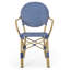 Chaise bistro française Eminent avec des dimensions de 20,96 pouces de profondeur, 22,08 de largeur et 35,19 de hauteur pour les activités extérieures