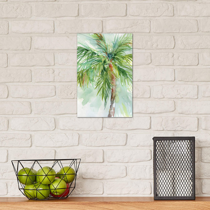 Palm Breezes II by Carol Robinson - Wrapped Canvas Painting, 20.32 cm H x 30.48 cm W