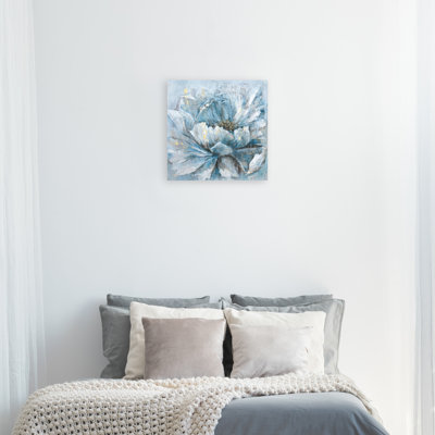 Fleur - peinture sur toile tendue