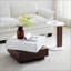 Table basse rotative avec 2 tiroirs