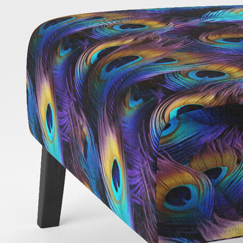 Fauteuil de chambre bleu et bleu prune