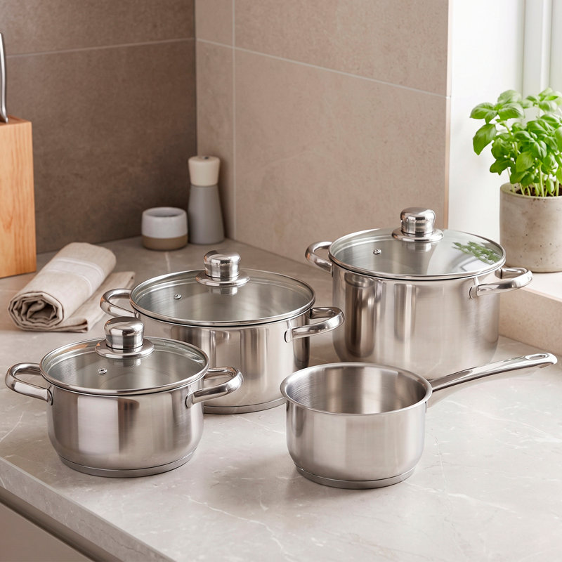 Magefesa Dux 7-Piece Stainless Steel Cookware Set