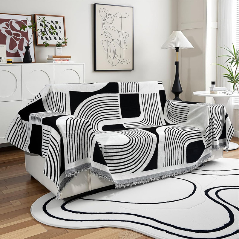 Chenille Box Cushion Sofa Slipcover