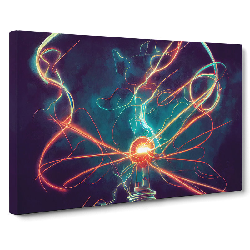 Electricity Art Vol.1 - Wrapped Canvas Print, 35cm H x 50cm W x 3cm D