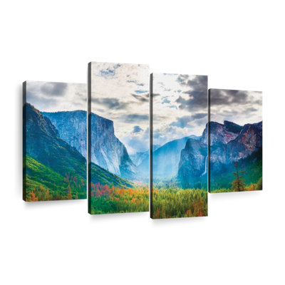 " Scenic Yosemite National Park Multi Piece Canvas Print " by Michael A 4 - Pieces
