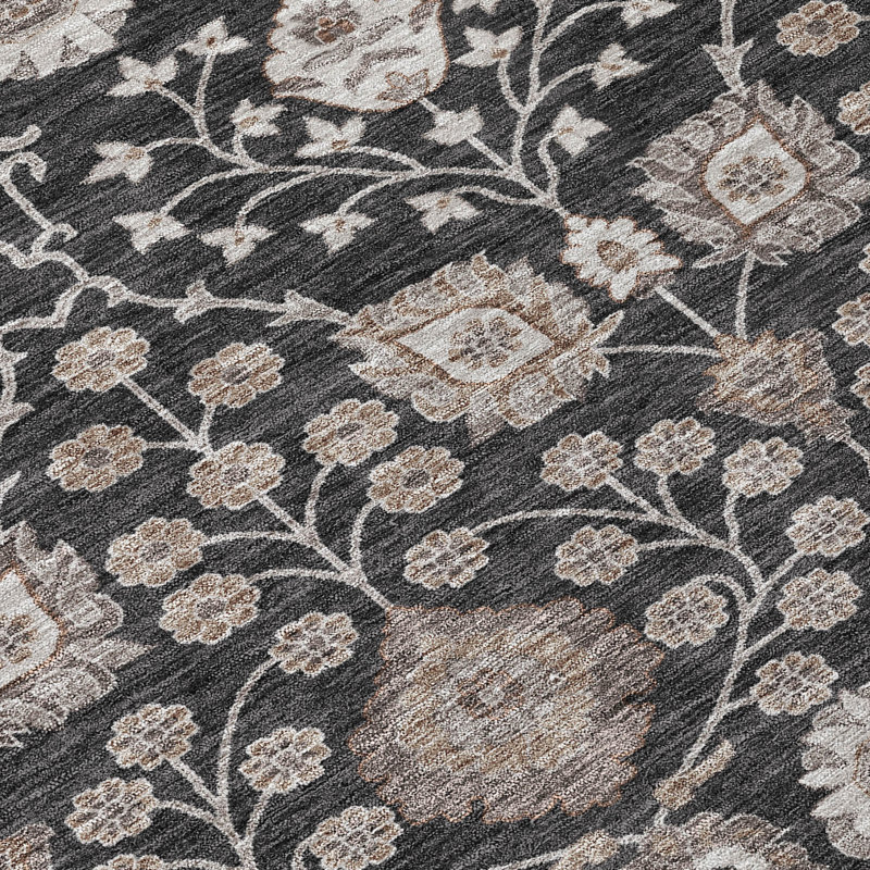 Tapis noir intérieur / extérieur Selma , 9 pi x 12 pi