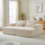 Méridienne modulaire surdimensionnée de 87 po, sans assemblage requis, causeuse en peluche avec canapé-lit inclinable, fauteuil-lit moderne moelleux pour la chambre à coucher du salon intérieur-1177938626