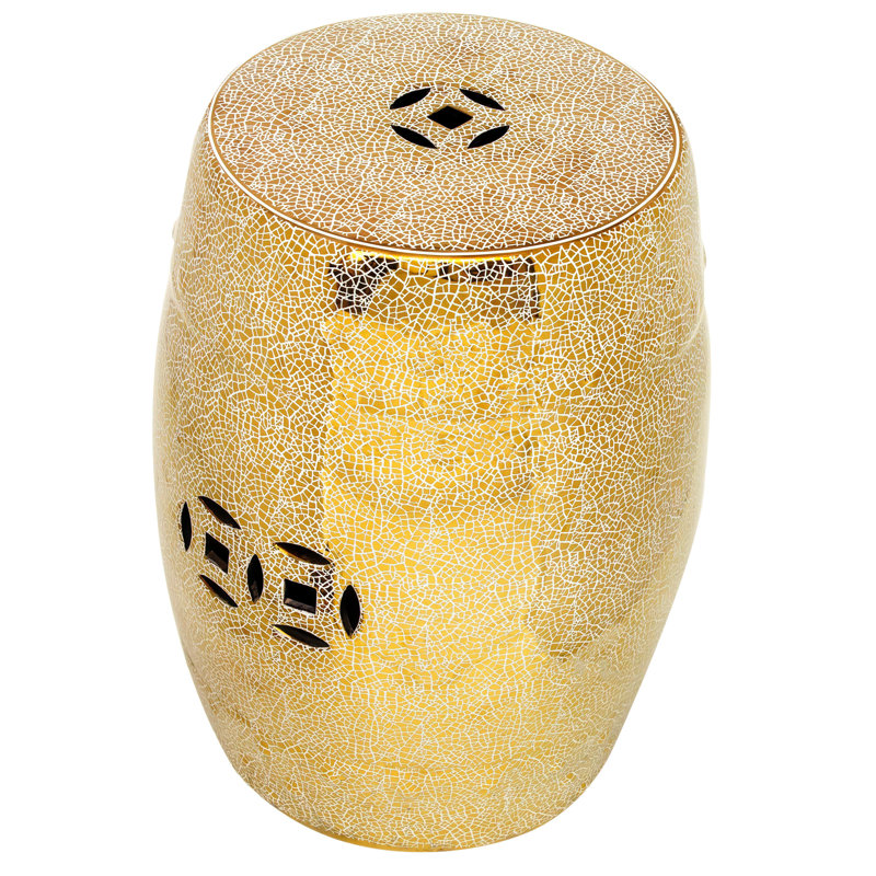 Tabouret de jardin Moquillaza, Or/noir