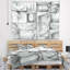 Tapisserie abstract abstract white blocks-28494330