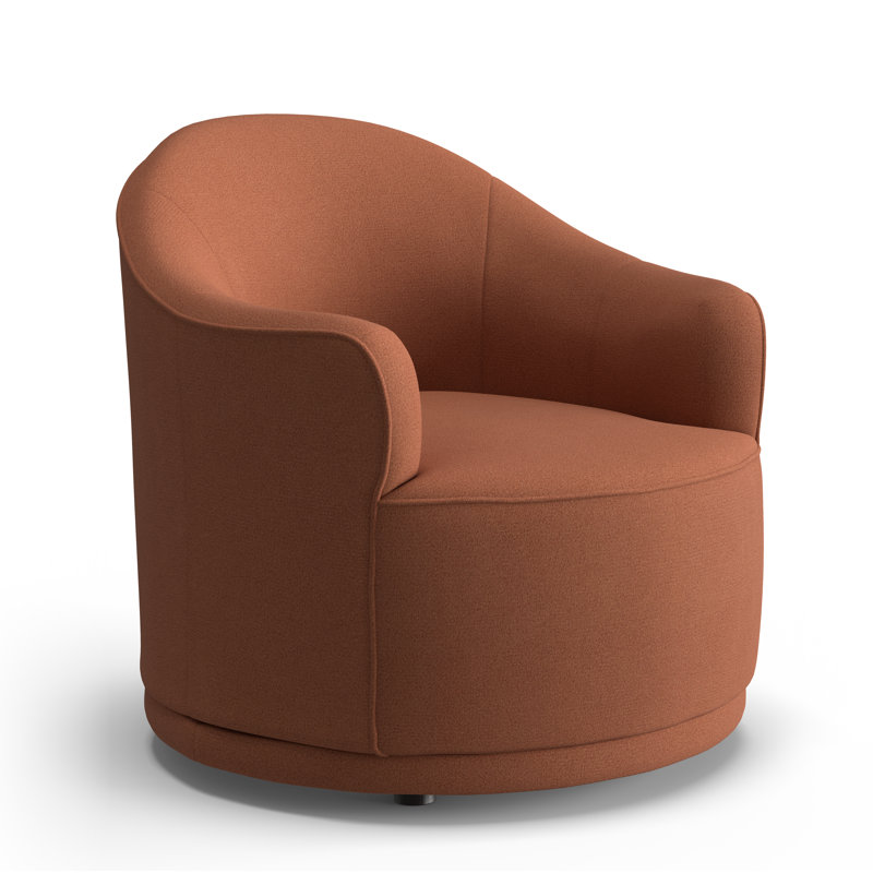 Fauteuil demi-tonneau Rumi, Rosewood Performance Weave