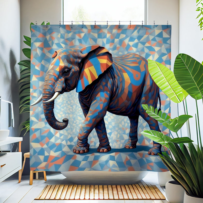 Rideau de douche Clovia Elephant