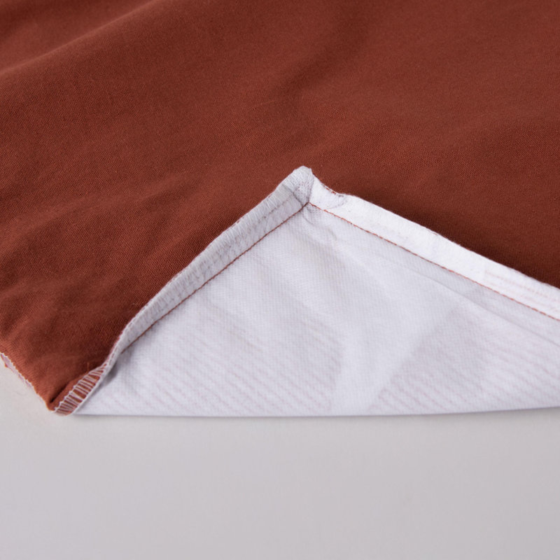 Coussin 100 % coton, Polyester, Terracotta
