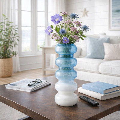 Vase en verre Stacked Ring