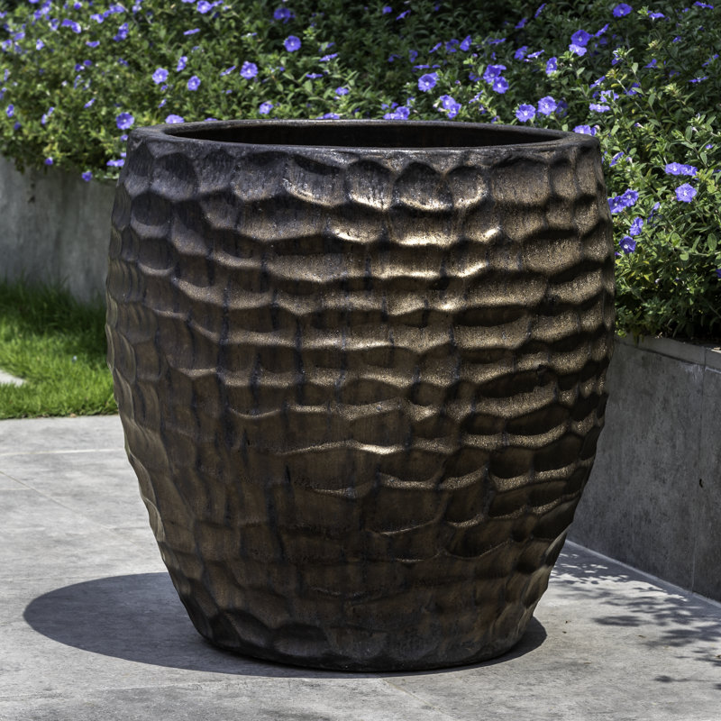 Creedmoor Handmade Pot Planter, Bronze