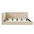 Full Size Upholstered Daybed/Sofa Bed Frame-Beige-2095943459