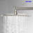 Topcraft 12" Square High Pressure Rain Shower Head, Wall / Ceiling Mount Rainfall Shower Head