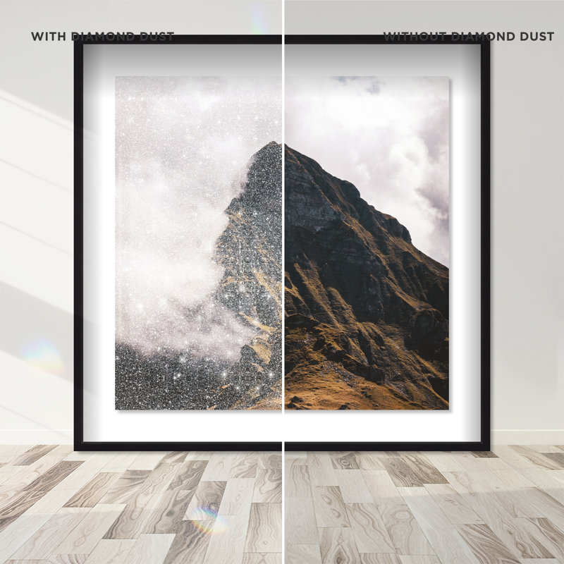 Touch The Clouds Print by Oliver Gal, 21.5" H x 21.5" W, Black Shadowbox