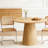 Wooden circular dining table-817645413