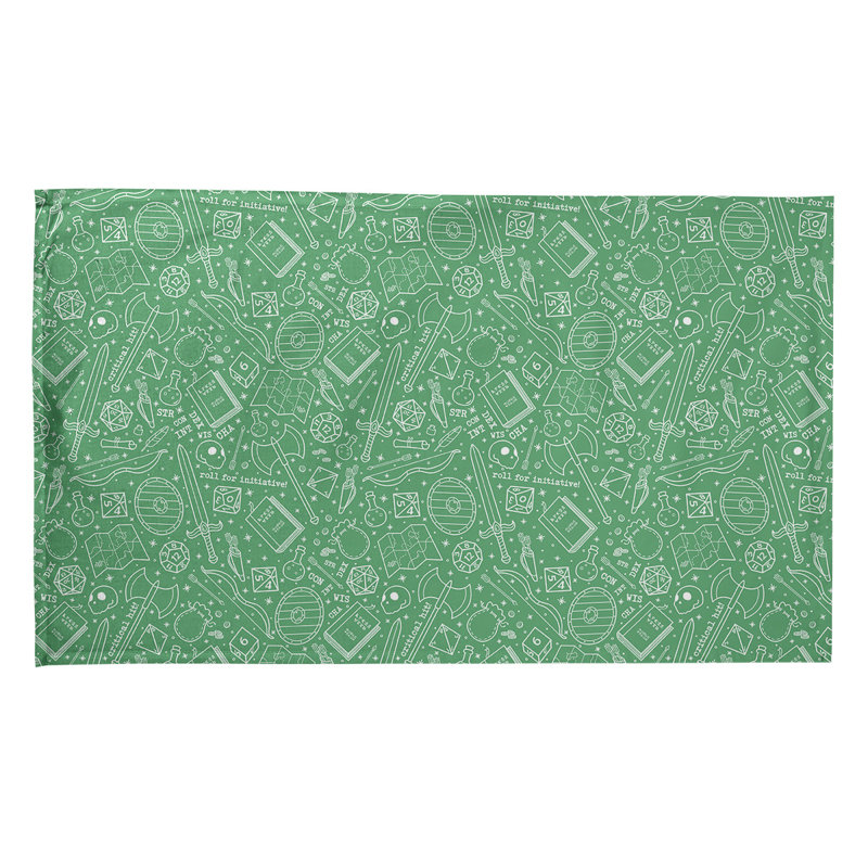 Mcguigan Tea Towel Kitchen Towel, Cotton Twill, Chartreuse/White