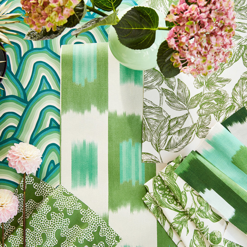 Melograno Wallpaper, Green