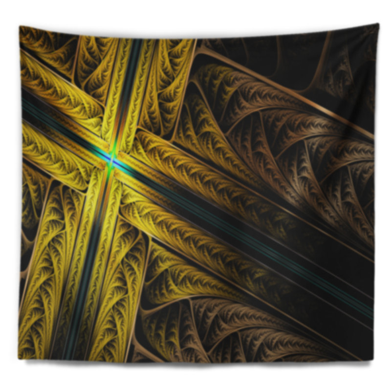 Abstract Polyester Tapestry, 32" H x 39" W