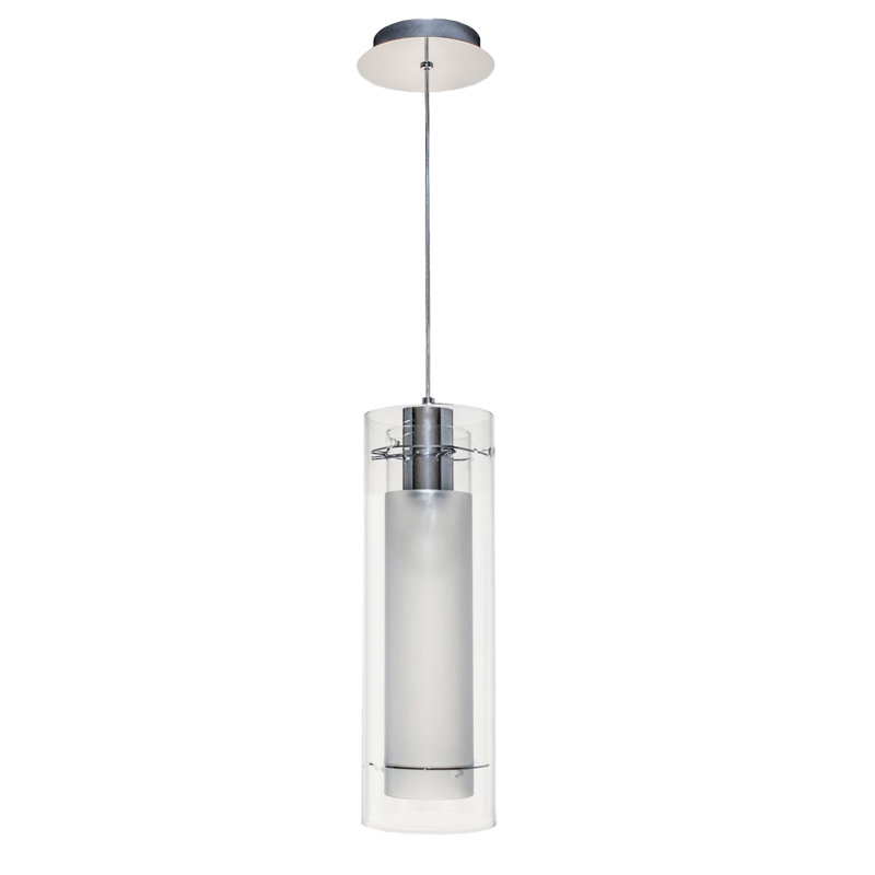 Mini-luminaire suspendu 1 lumière Frost