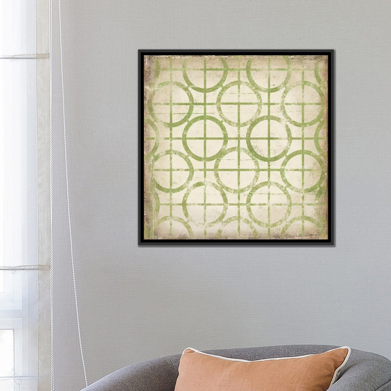 « regency ii », impression sur toile, H 18 po x l 18 po x P 1,5 po, Toile encadrée noire, Pas de tapis