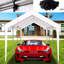 Toile de remplacement pour abri de garage 12 x 20 pi - Housse de protection pour abri de garage imperméable à 76 boucles élastiques-121639658