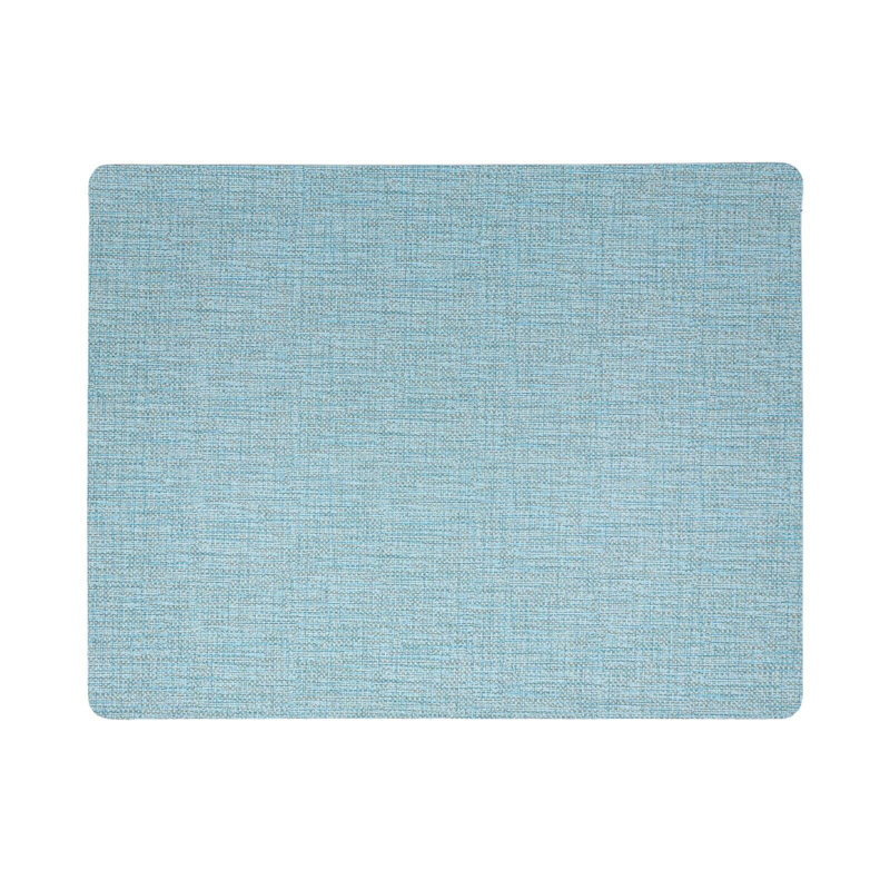 Ensemble de 6 napperons rectangulaires luxueux, 23,5 po x 12,5 po, bleu clair