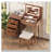 39" Retro Bohemian Vanity Set with LED Mirror