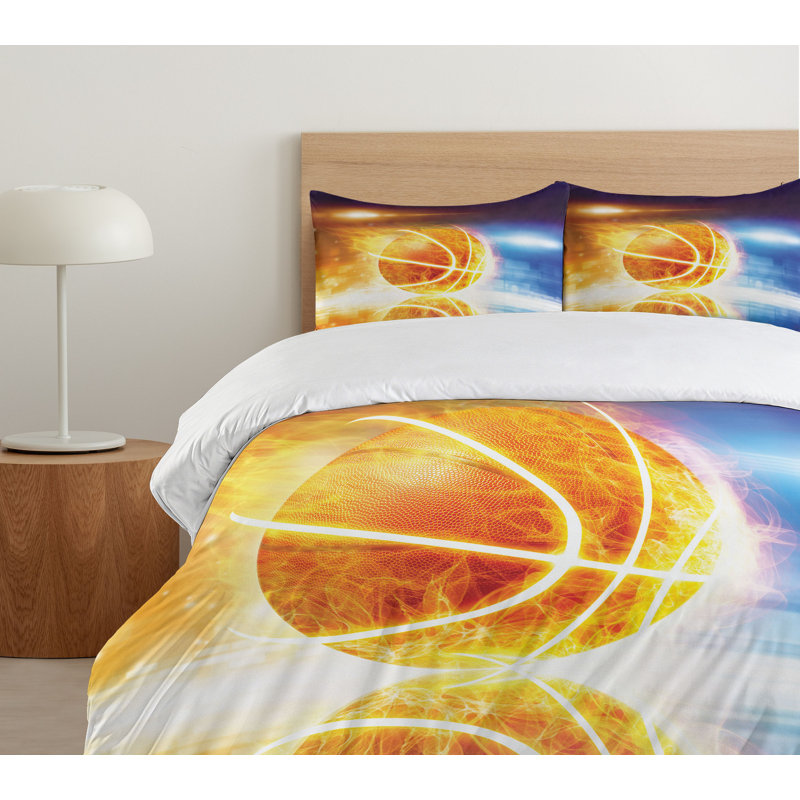 Modern & Contemporary Polyester Duvet Cover, Queen Duvet Cover + 2 Shams