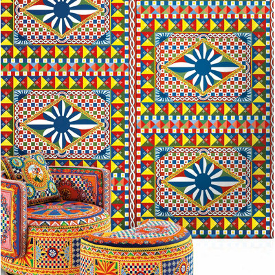 Carretto Geometric Wall Mural