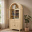 Armoire de rangement en dôme rétro avec arche et grande capacité-1117179939