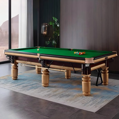 Modern High-End Design Solid Wood 9'Automatic ball return on a Pool Table